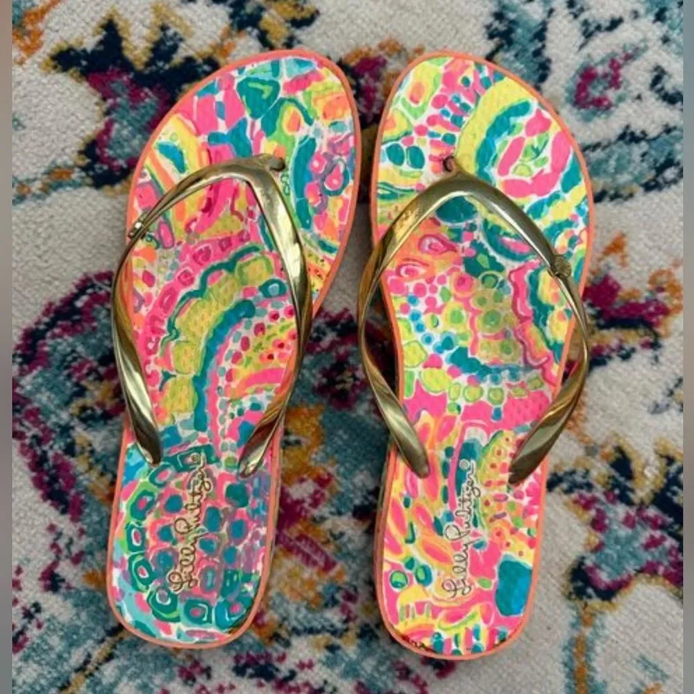 Lilly Pulitzer Flip Flops